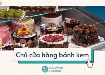 Chủ cửa hàng bánh kem