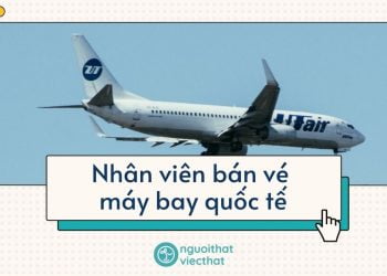 Nhân viên bán vé máy bay quốc tế