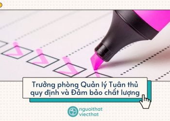 Trưởng phòng Quản lý Tuân thủ quy định và Đảm bảo chất lượng